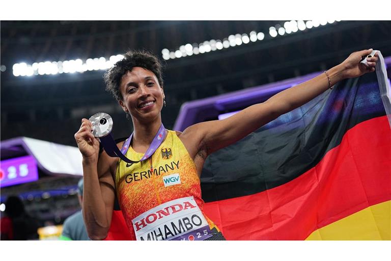 Jubelt über WM-Silber: Malaika Mihambo.