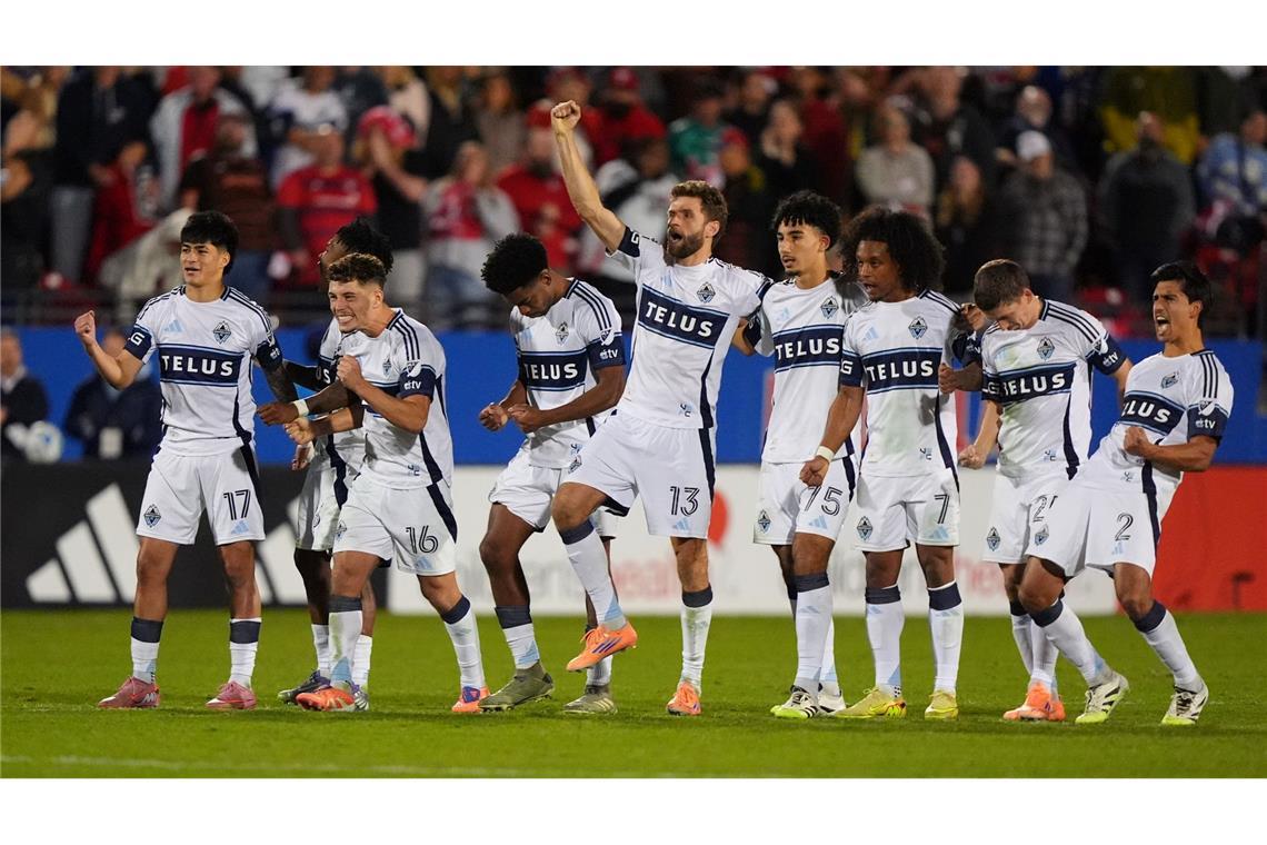 "Wie ein kleiner Schuljunge": Müller erreicht nächste Runde Jubelten im Elfmeterschießen: Thomas Müller und die Vancouver Whitecaps.