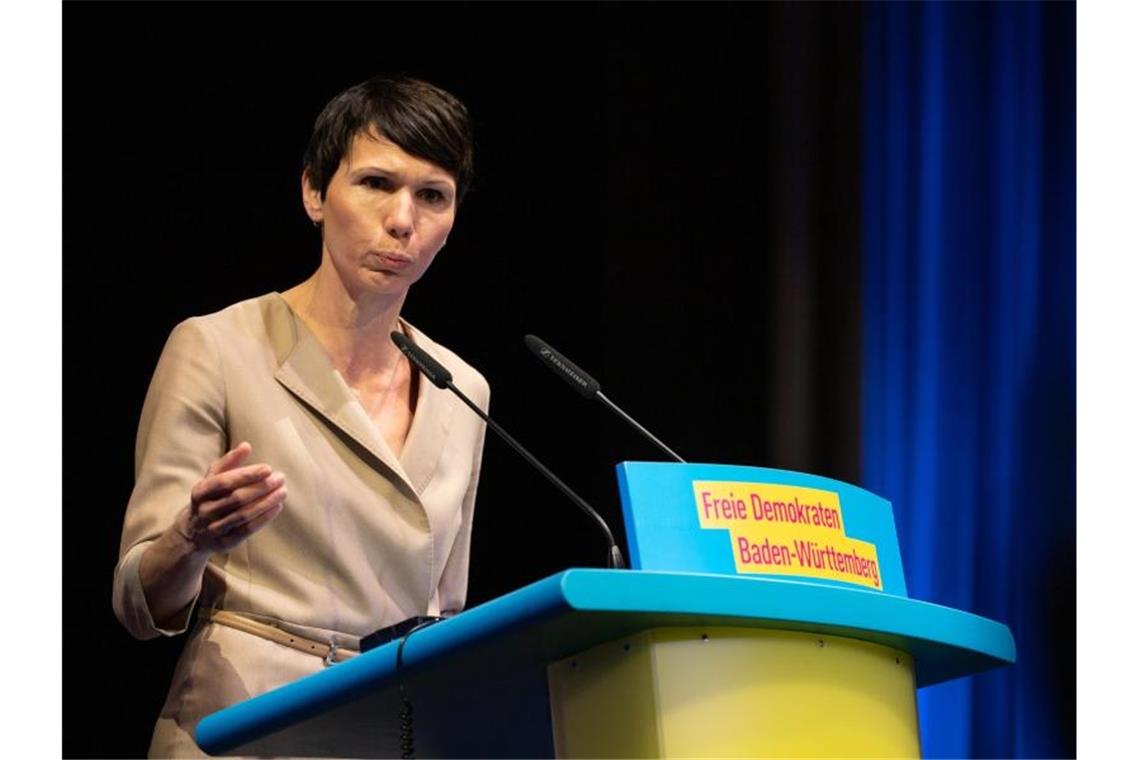 FDP-Politikerin Skudelny erneut bedroht: Polizei ermittelt Judith Skudelny (FDP). Foto: Sebastian Gollnow/dpa/Archivbild