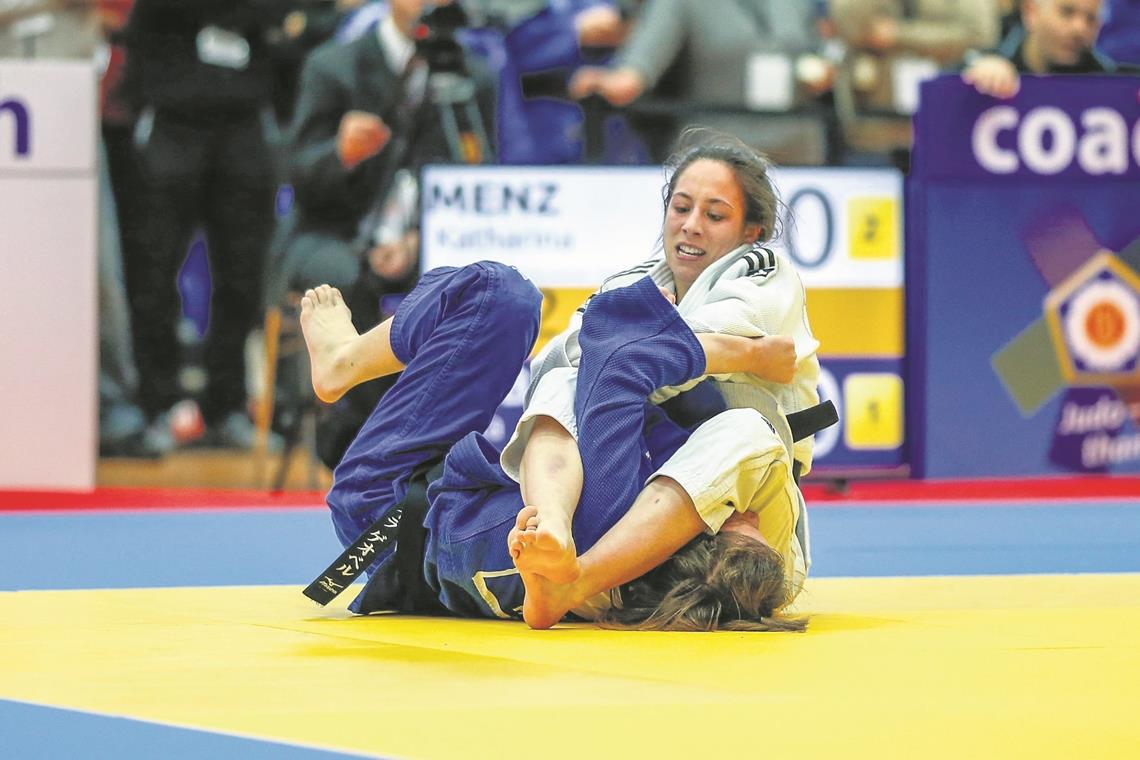Judoka Katharina Menz hat ihr Olympiaticket so gut wie in der Tasche. Foto: A. Becher
