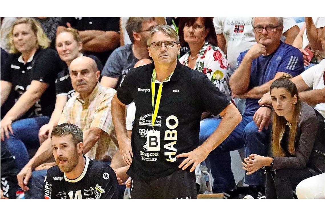 Jürgen Buck steht nach einer Pause wieder an der Seitenlinie bei der Habo Bottwar/SG und startet gegen die SG Heidelberg-Leimen. .