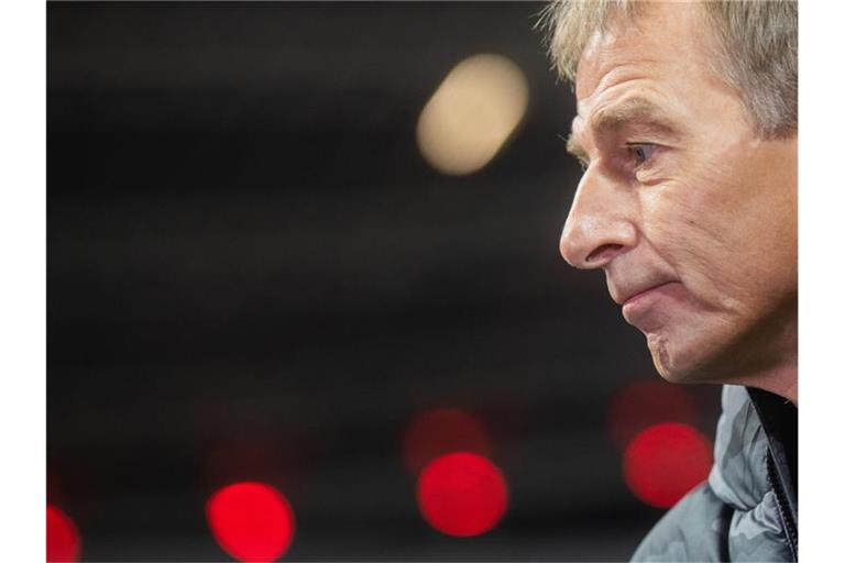 Jürgen Klinsmann ist nicht mehr Trainer von Hertha BSC. Foto: Rolf Vennenbernd/dpa