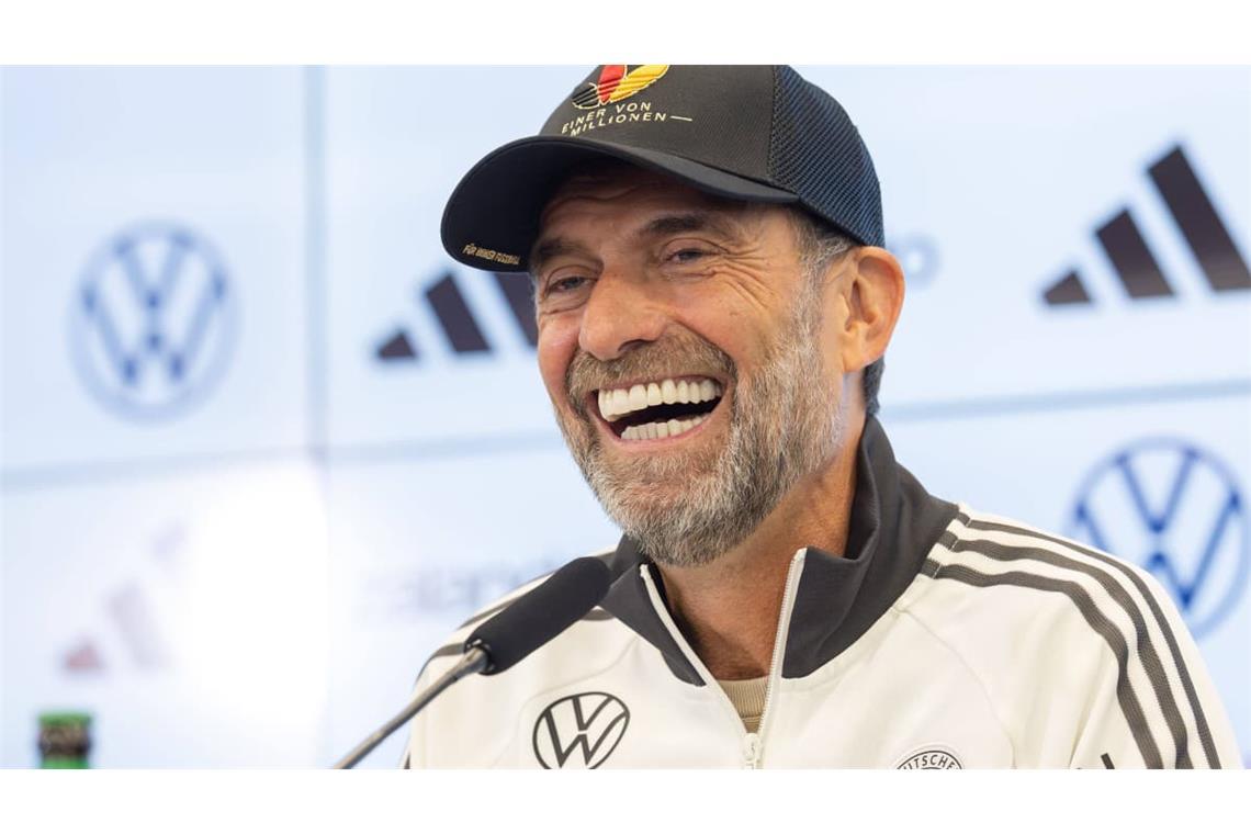 Jürgen Klopp hat seinen Spaß. Der Bundestrainer hat in Frankfurt erklärt, warum er welchen Fußballer nominiert hat. Dabei wurden auch die Stuttgarter Nationalspieler bedacht.