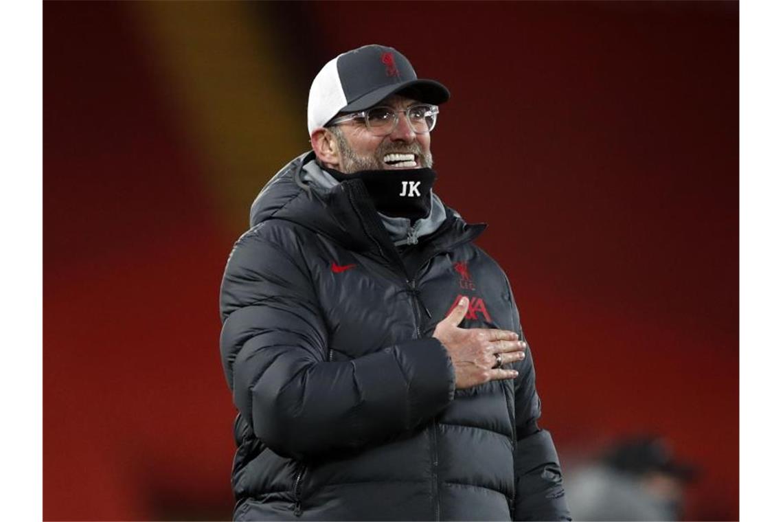 Klopp erneut zum FIFA-Welttrainer gewählt - Sieg vor Flick Jürgen Klopp ist FIFA-Welttrainer des Jahres. Foto: Clive Brunskill/PA Wire/dpa