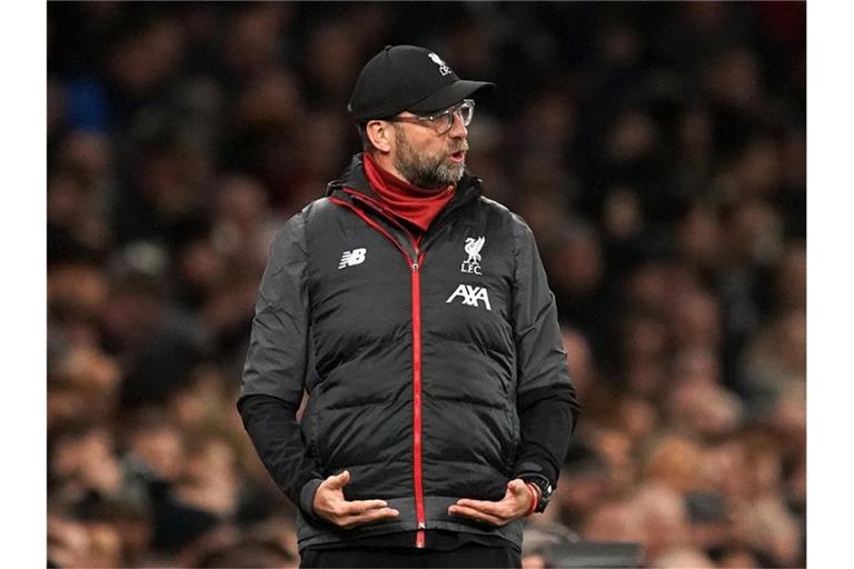 Jürgen Klopp eilt mit Liverpool weiter von Sieg zu Sieg. Foto: John Walton/PA Wire/dpa