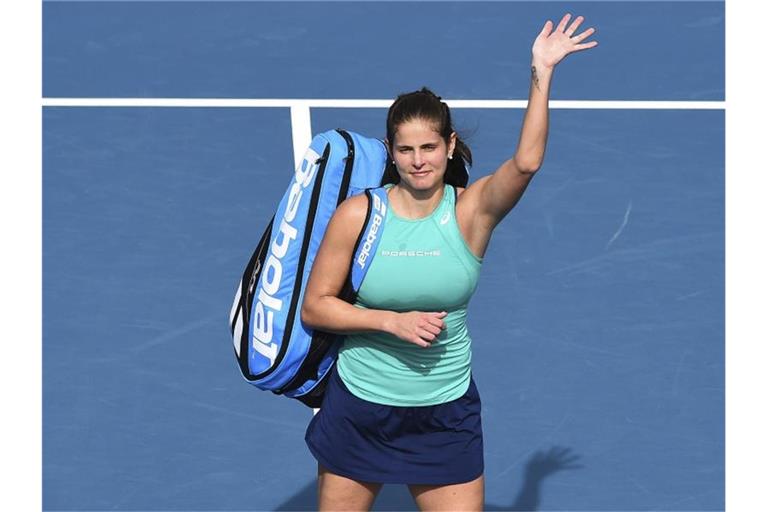 Julia Görges hat sich in Adelaide ins Achtelfinale gespielt. Foto: Chris Symes/Photosport/AP/dpa