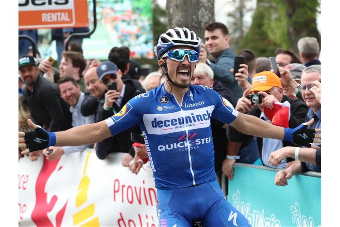 Julian Alaphilippe gewann die längste Etappe des diesjährigen Critérium du Dauphiné. Foto: Benoit Doppagne/BELGA
