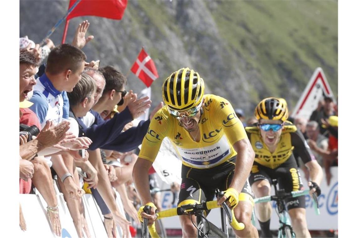 Das bringt der Tag bei der Tour de France Julian Alaphilippe will auch auf der 15. Tour-Etappe das Gelbe Trikot verteidigen. Foto: Thibault Camus/AP