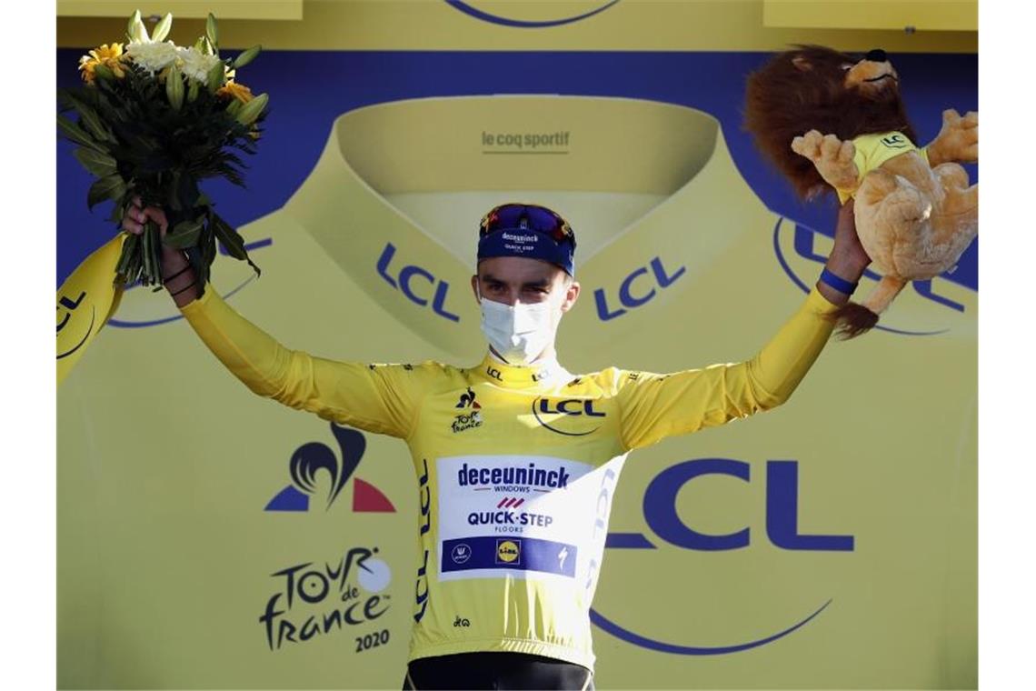 Das bringt der Tag bei der Tour de France Julian Alaphilippe will auch auf der 4. Etappe das Gelbe Trikot verteidigen. Foto: Benoit Tessier/Reuters/AP/dpa