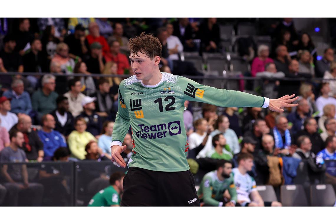 TVB Stuttgart fertigt Frisch Auf Göppingen im Derby ab Julian Buchele kam ins Frisch-Auf-Tor, als die Partie entschieden war.