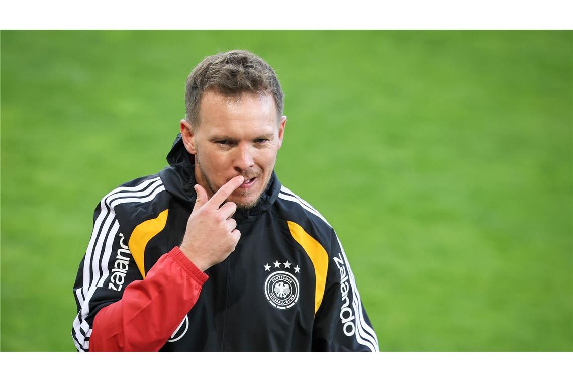 Julian Nagelsmann beim Training der Fußball-Nationalmannschaft.