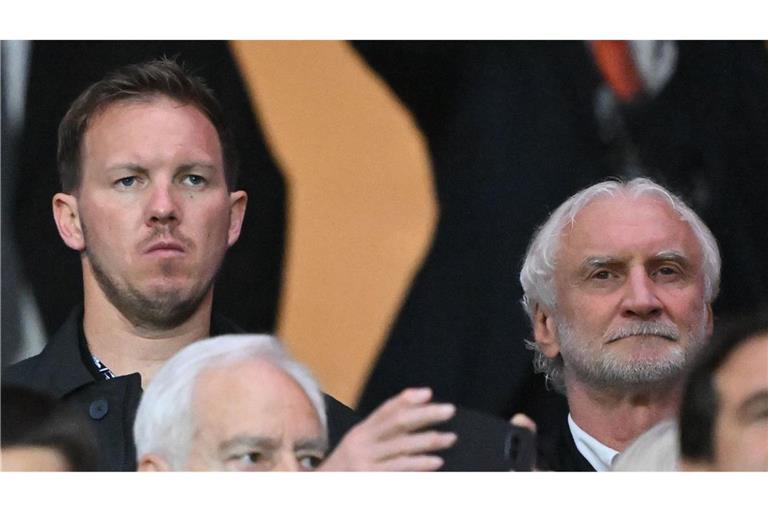 Julian Nagelsmann besuchte gemeinsam mit DFB-Sportdirektor Rudi Völler das Finale in Istanbul.