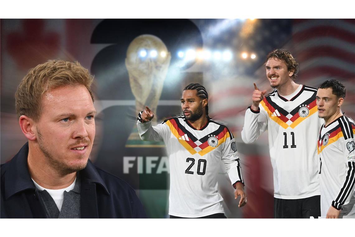 Julian Nagelsmann (l.) erwartet aufgrund der Auszeichnung vom US-Präsidenten einen besonderen Einsatz für die Stabilität in der Welt (Archivfoto).