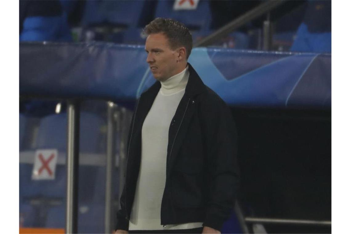 Nach Istanbul-Krimi: Nagelsmann rechnet RB zum Bayern-Sieg Julian Nagelsmann rechnete RB Leipzig zum Bayern-Sieg. Foto: Uncredited/AP/dpa