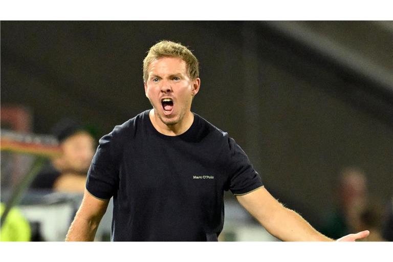 Julian Nagelsmann zwischen Verständnis und Unmut über die Pfiffe der Fans zur Halbzeit.