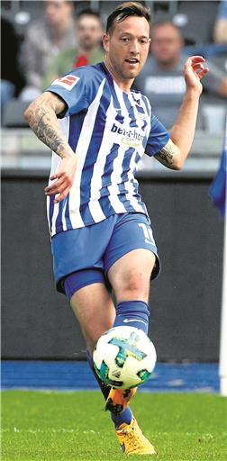 Julian Schiebers Zeit im Trikot von Hertha BSC ist Geschichte. Foto: Imago