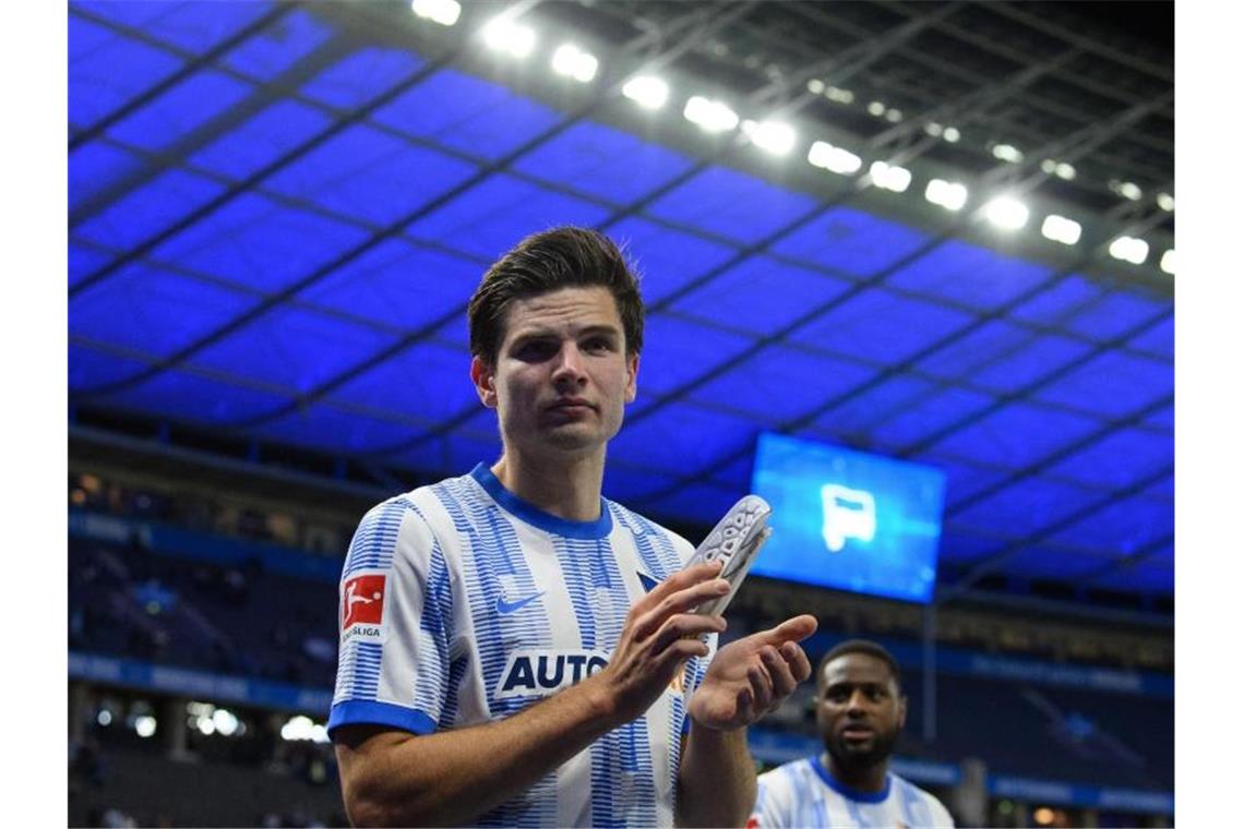 Ekkelenkamp Matchwinner - aber keine Startelf-Garantie Jurgen Ekkelenkamp war der Matchwinner für die Berliner Hertha. Foto: Soeren Stache/dpa-Zentralbild/dpa