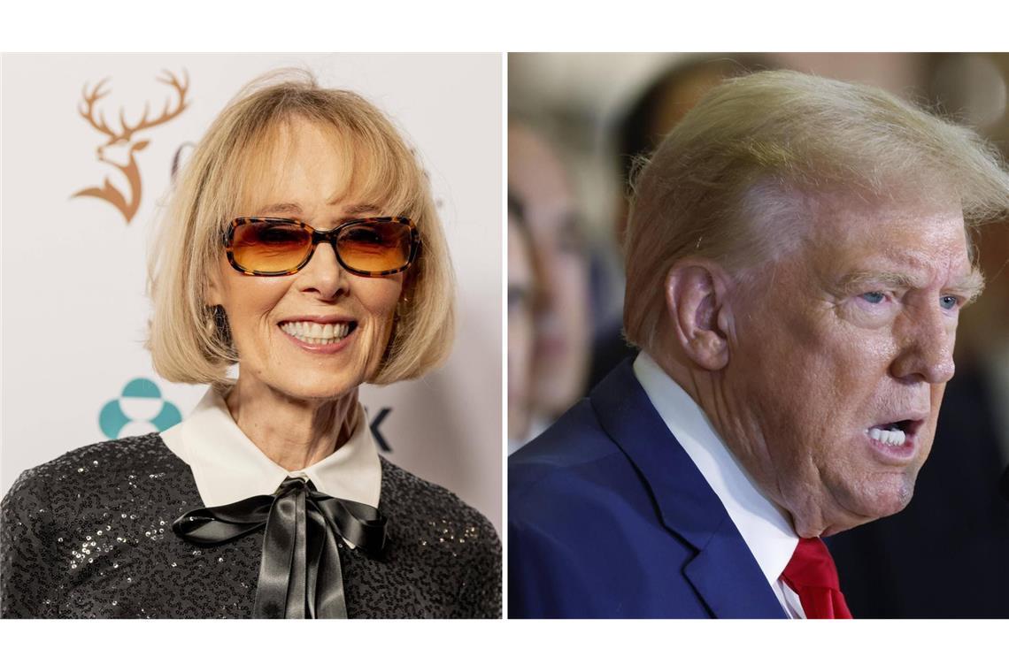 US-Gericht bestätigt Millionenstrafe gegen Trump wegen Verleumdung Juristische Niederlage für US-Präsident Donald Trump (r.): Ein New Yorker Berufungsgericht hat eine Millionenstrafe gegen ihn wegen der Verleumdung von E. Jean Carroll bestätigt.