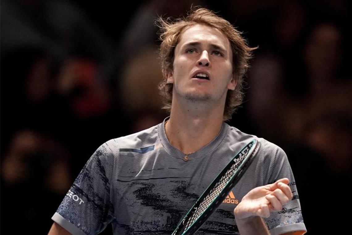 Kämpft bei den ATP Finals gegen den Russen Daniil Medwedew um den Halbfinal-Einzug: Alexander Zverev. Foto: John Walton/PA Wire/dpa