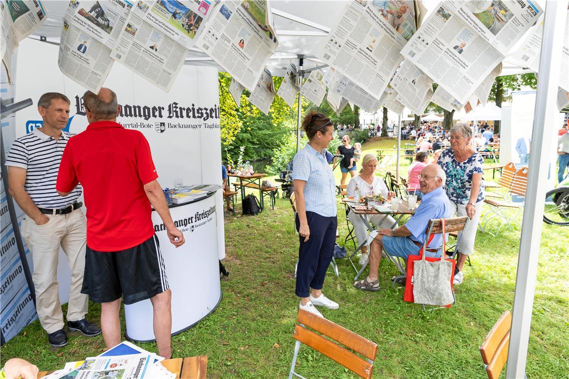 Kaffeeklatsch am Stand der BKZ.