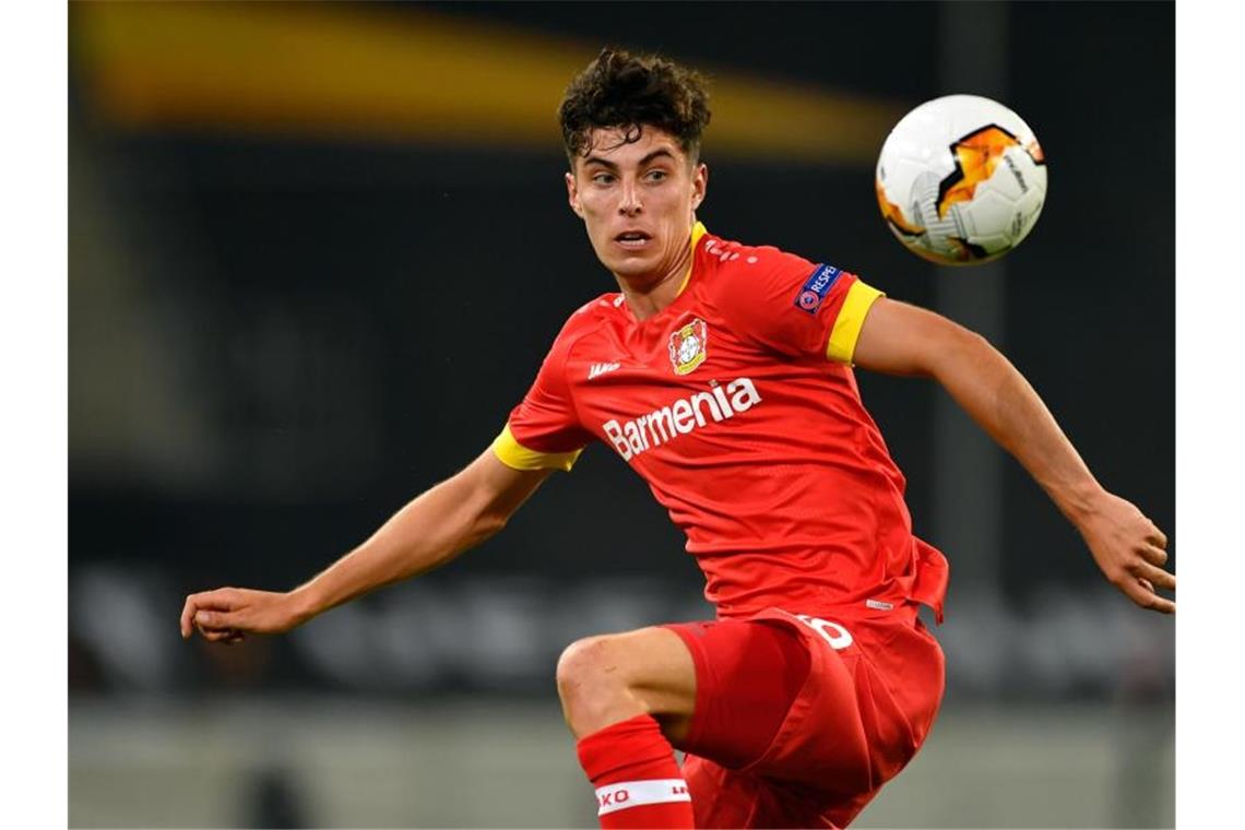 Havertz-Rekorddeal - Bayer-Coach: „Mannschaft besser machen“ Kai Havertz beim Europa League-Spiel gegen Inter Mailand im August. Foto: Marius Becker/dpa