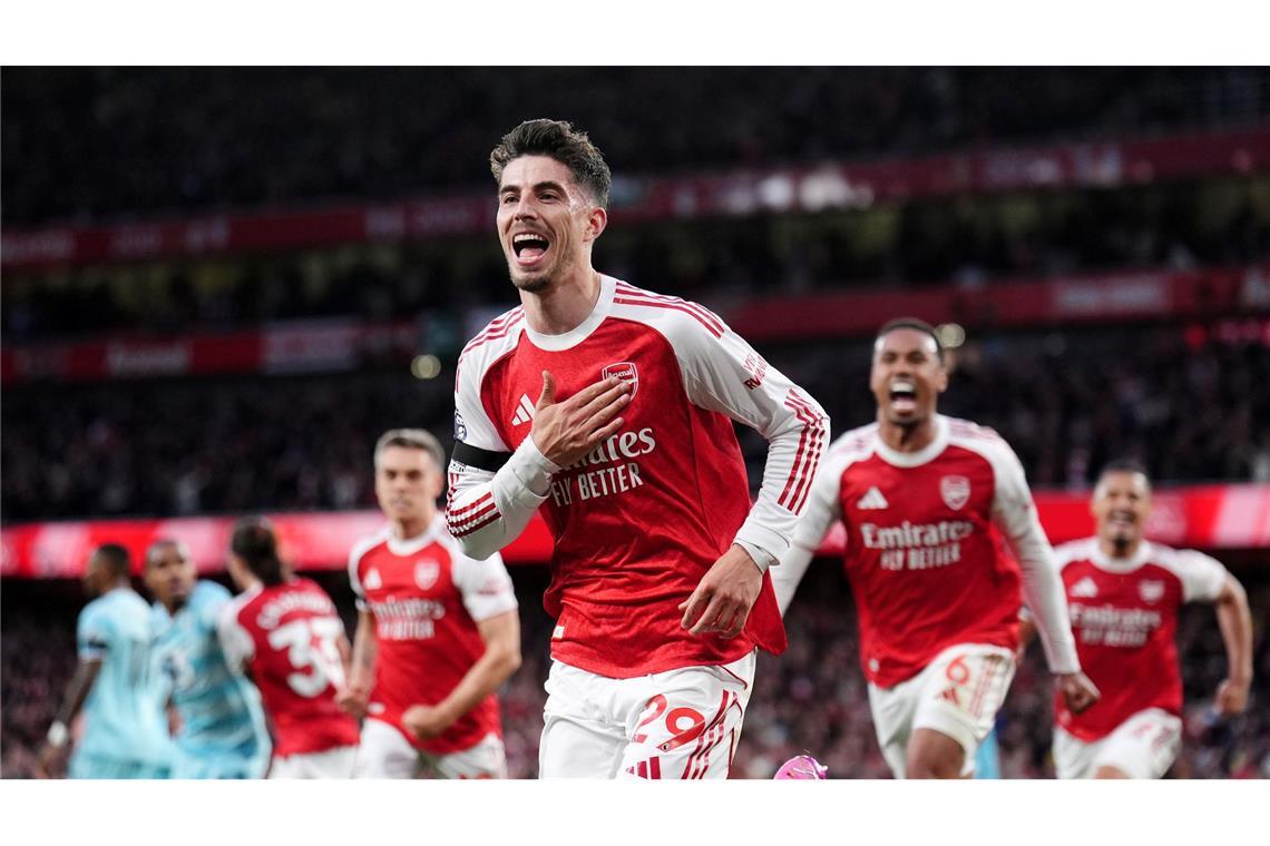 Kai Havertz schoss Arsenal zum Sieg gegen den FC Burnley - und damit auch zur vorzeitigen Meisterschaft.
