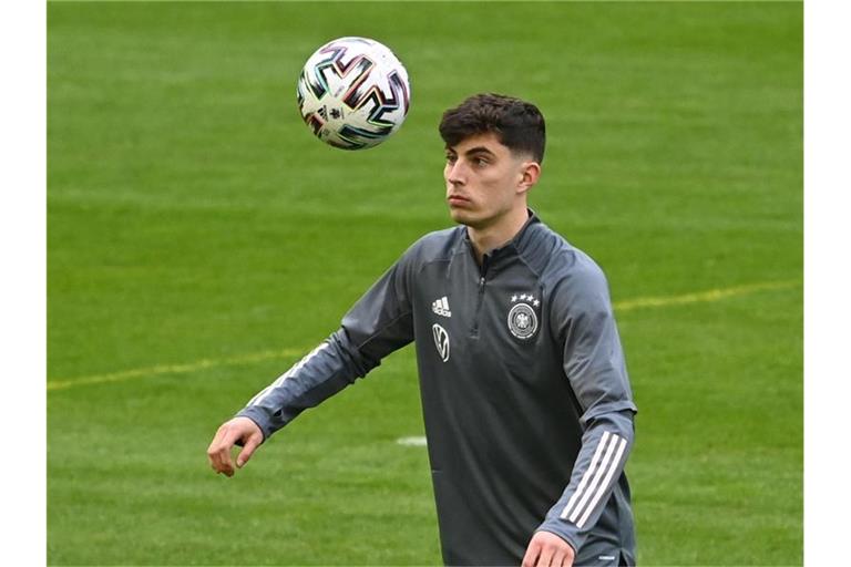 Kai Havertz spielt gegen Island von Beginn an. Foto: Federico Gambarini/dpa