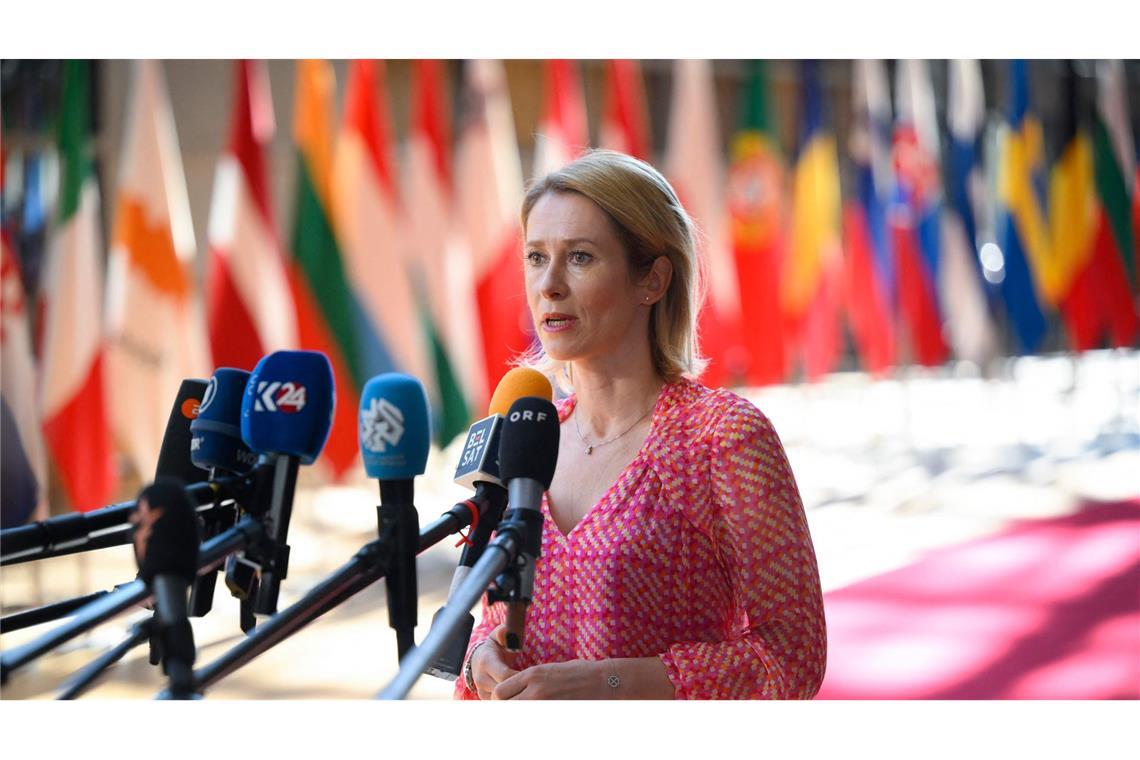 Außenministern gelingt keine Einigung zu Russland-Sanktionen Kaja Kallas zeigte sich enttäuscht darüber, dass keine Einigung gefunden werden konnte. (Symbolbild)