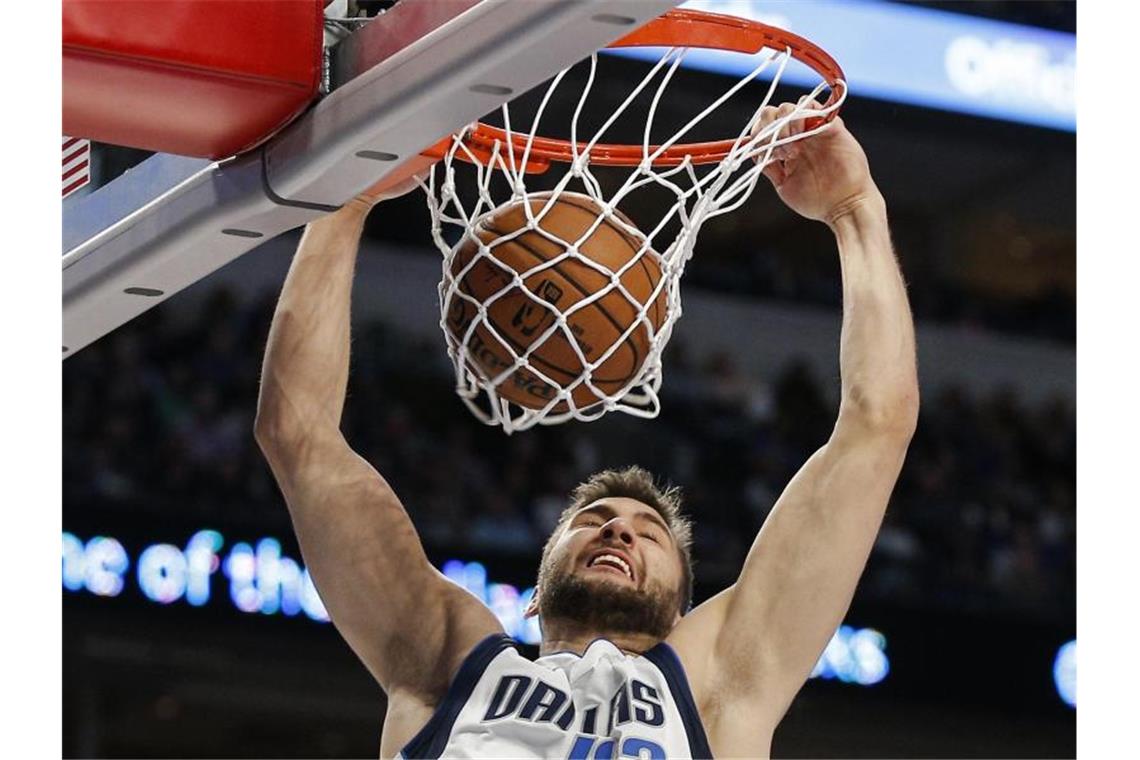 Klarer Sieg für Kleber und die Mavericks in der NBA Kam auf elf Punkte und sieben Rebounds: Dallas-Profi Maximilian Kleber. Foto: Brandon Wade/ AP/dpa