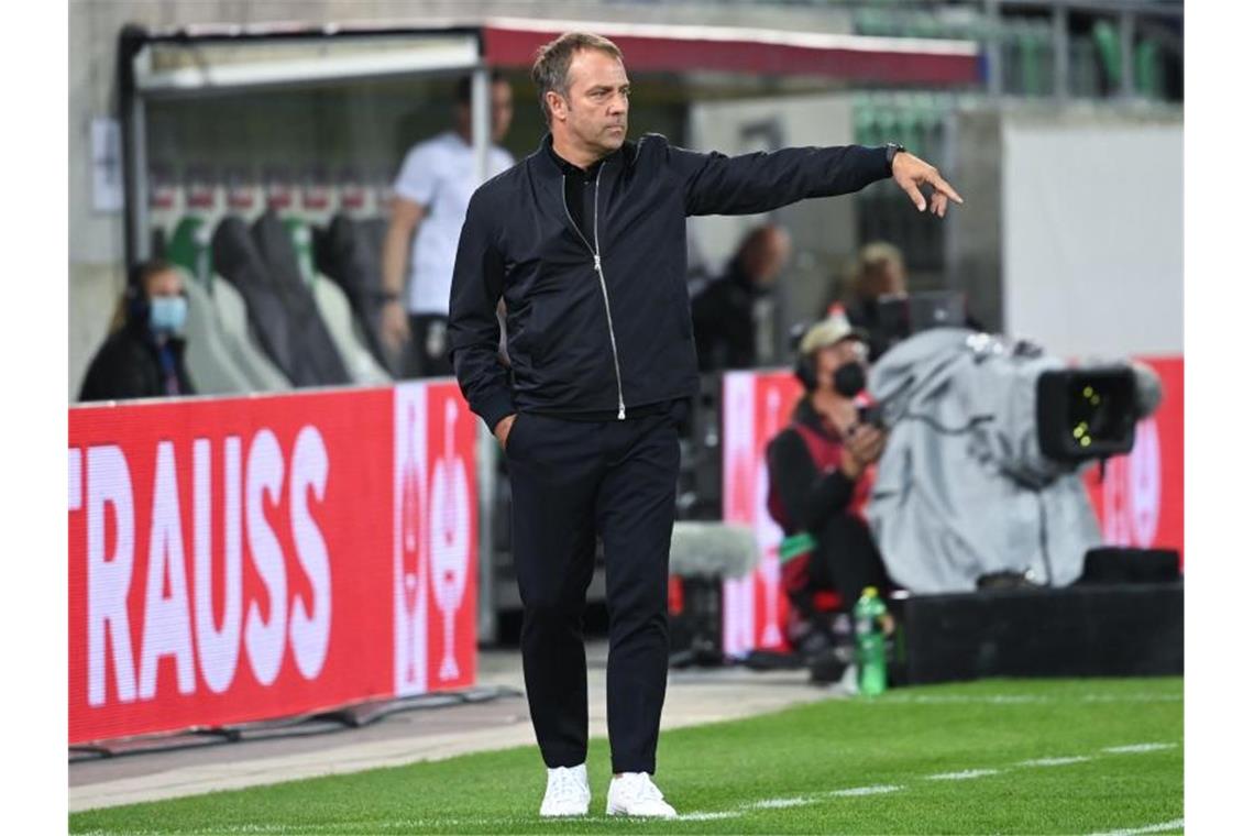 Flick kann Tor-Armut bei DFB-Team nicht wegzaubern Kam bei seinem Bundestrainer-Debüt zu einem Pflichtsieg gegen Liechtenstein: Hansi Flick. Foto: Sven Hoppe/dpa