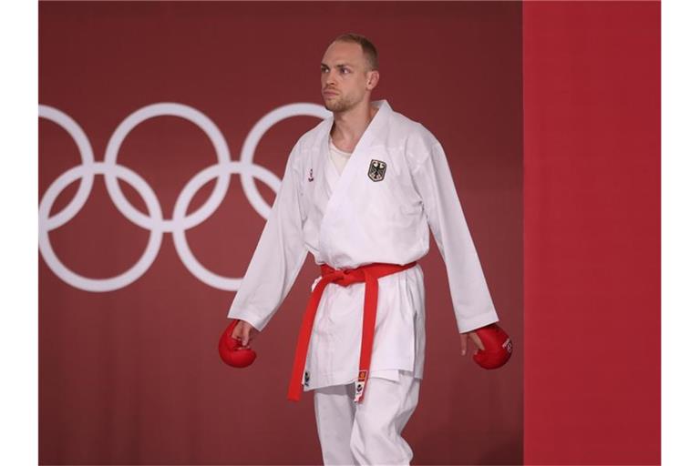 Kam in Tokio nicht über die Vorrunde hinaus: Karateka Noah Bitsch. Foto: Jan Woitas/dpa