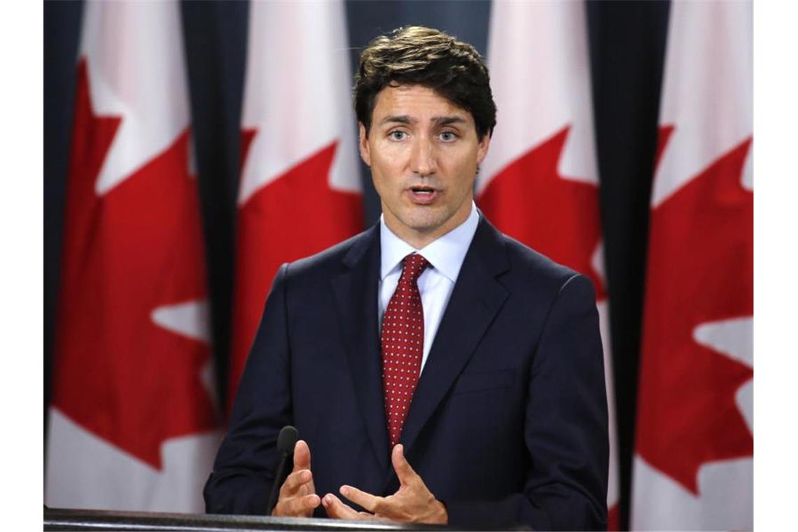 Kanadas Premierminister Justin Trudeau hat den vor mehr als 130 Jahren verurteilten Häuptling, Chief Poundmaker, posthum von allen Vorwürfen entlastet. Foto: Patrick Doyle/The Canadian Press