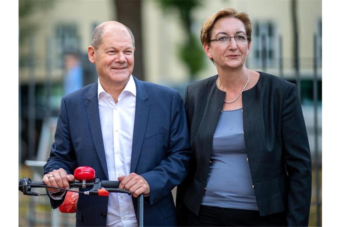 Kandidatenduo für den SPD-Vorsitz: Olaf Scholz und Klara Geywitz. Foto: Monika Skolimowska