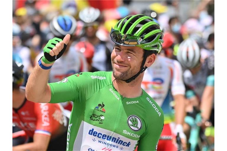 Kann auf der 19. Etappe seinen 35. Tour-Tagessieg holen: Mark Cavendish. Foto: David Stockman/BELGA/dpa