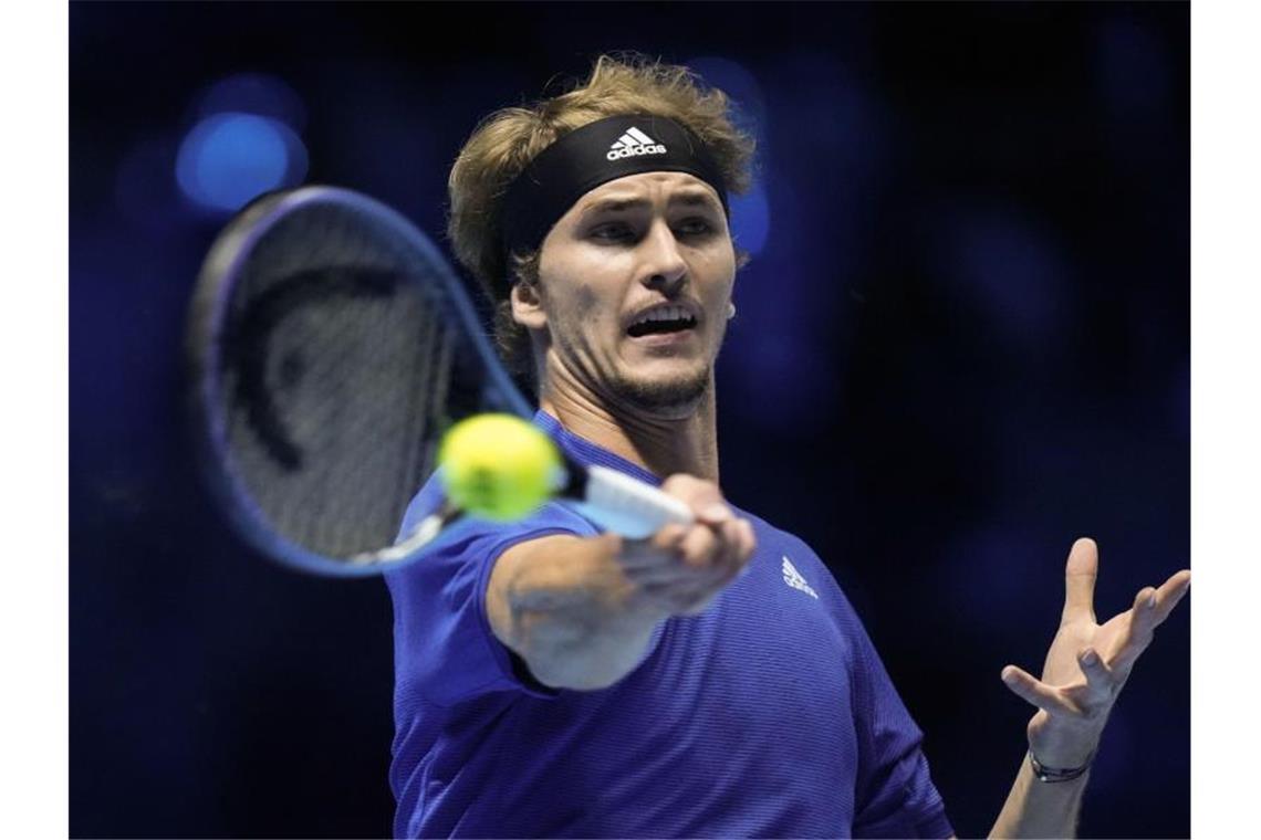 Zverev kann Halbfinaleinzug in Turin vorzeitig klar machen Kann bei den ATP Finals in Turin vorzeitig ins Halbfinale einziehen: Olympiasieger Alexander Zverev. Foto: Luca Bruno/AP/dpa