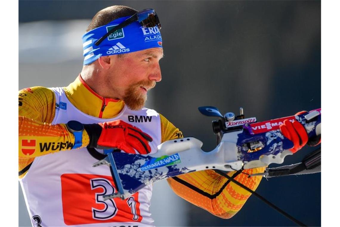Skijäger Lesser und Hammerschmidt laufen befreit auf Kann die nächsten Rennen in Finnland gelassen angehen: Erik Lesser. Foto: Hendrik Schmidt/dpa