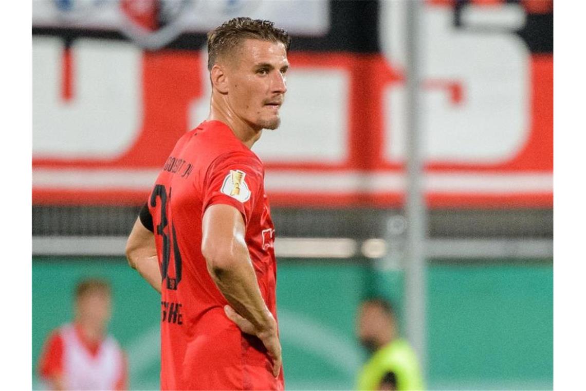 Kann im Rückspiel der Relegation für Ingolstadt auflaufen: Teamkapitän Stefan Kutschke. Foto: Matthias Balk/dpa