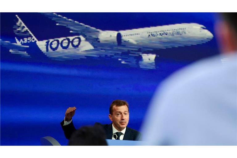 Kann sein ursprüngliches Auslieferungsziel erneut nicht halten: Airbus-Chef Guillaume Faury. (Archivbild)