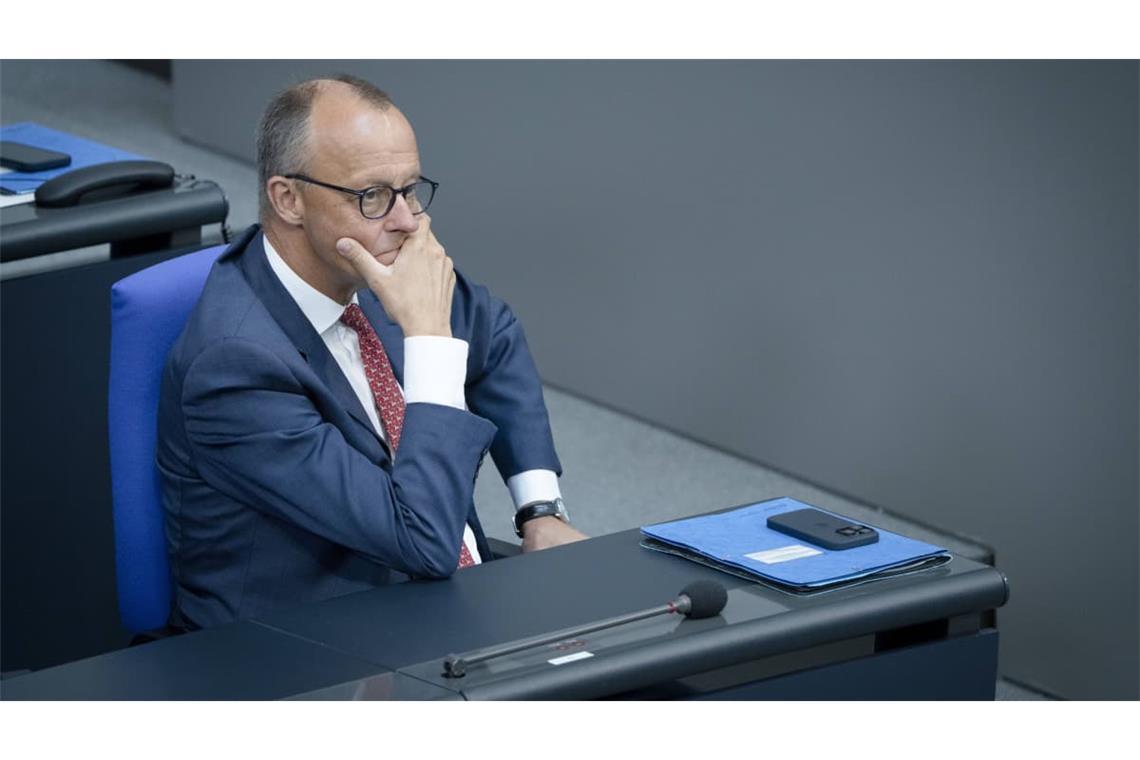 Kanzler Friedrich Merz hatte zu Beginn der Wahlperiode die Halbierung des parlamentarischen Stimmenanteils der AfD zu einem Leitmotiv seiner Kanzlerschaft erklärt (Archivfoto).