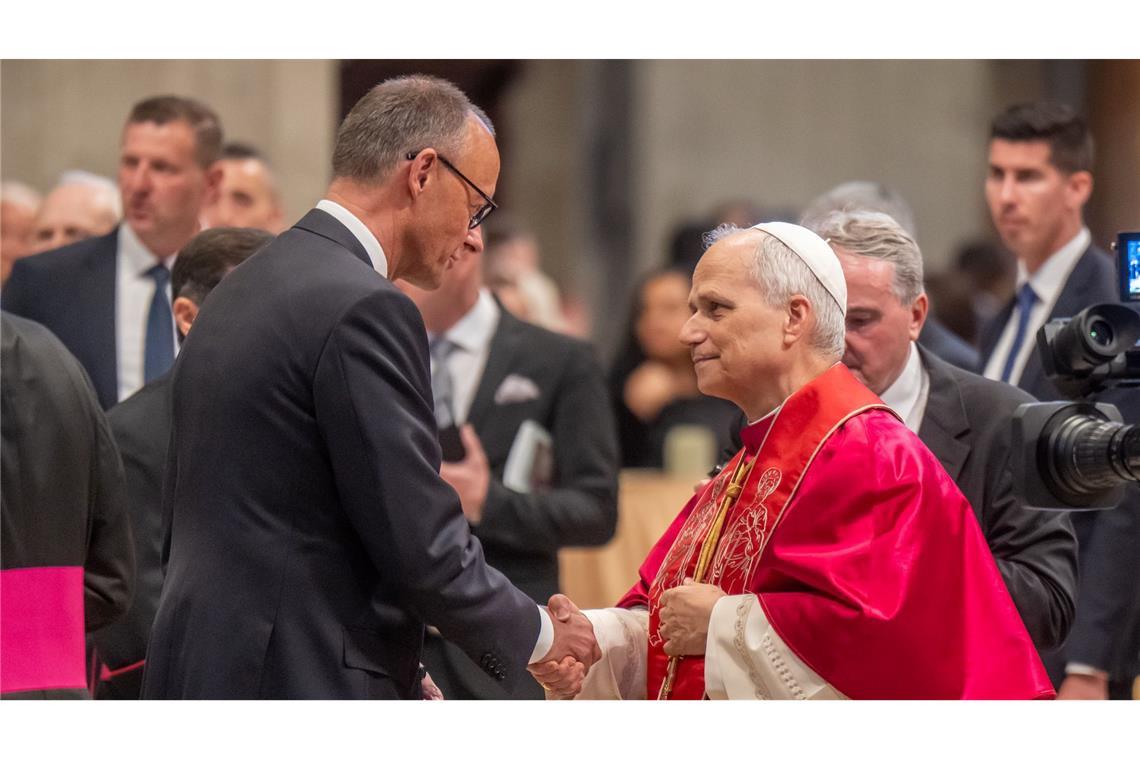 Papst Leo nutzt Amtseinführung zu Kapitalismus-Kritik Kanzler Merz gratuliert dem Pontifex Leo.