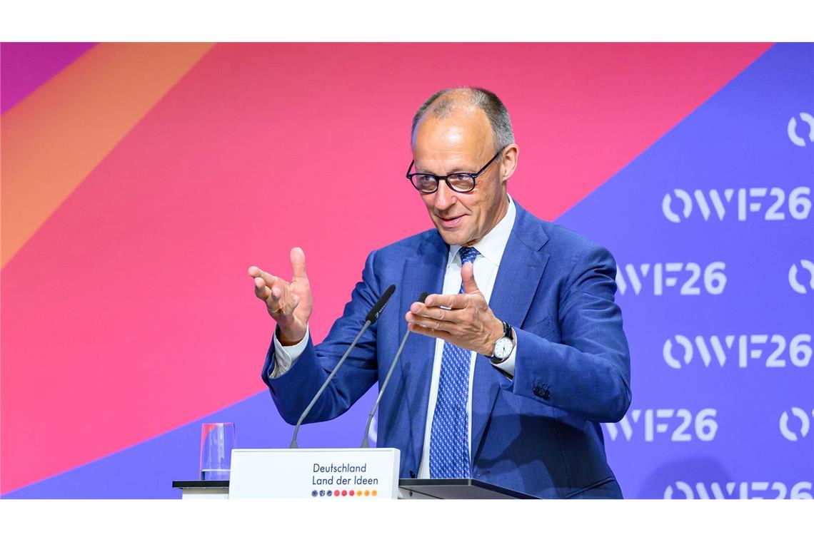 Kanzler Merz richtet den Blick nach vorne.