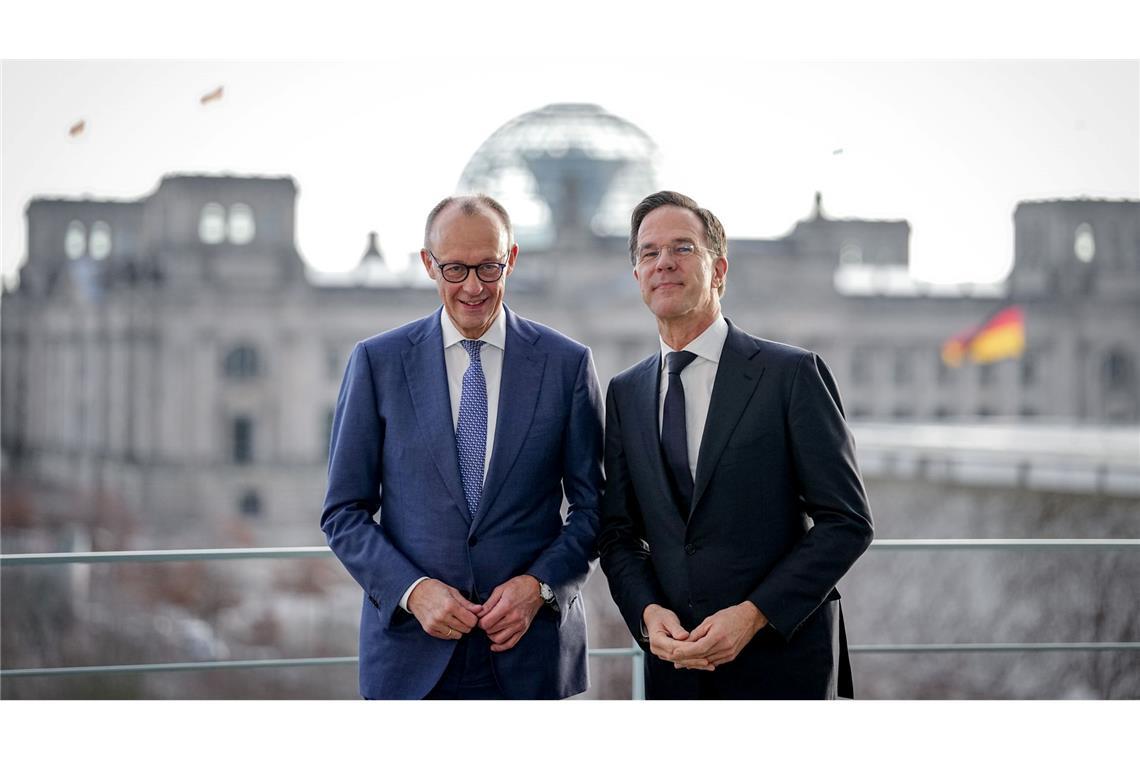 Kanzler Merz und Nato-Generalsekretär Rutte führten ein Gespräch unter vier Augen.