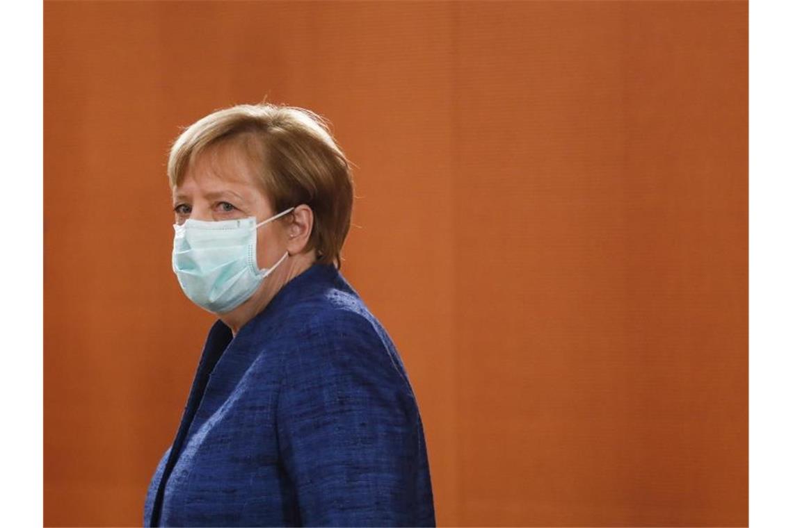Kanzlerin Angela Merkel empfängt die Ministerpräsidenten der Länder. Foto: Markus Schreiber/AP Pool/dpa/Archiv
