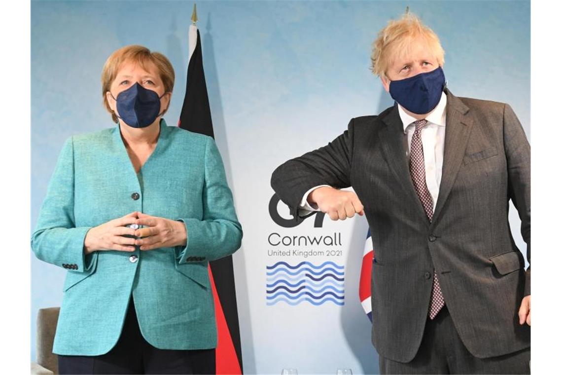 Kanzlerin Angela Merkel trifft heute den britischen Premierminister Boris Johnson. Foto: Stefan Rousseau/PA Wire/dpa