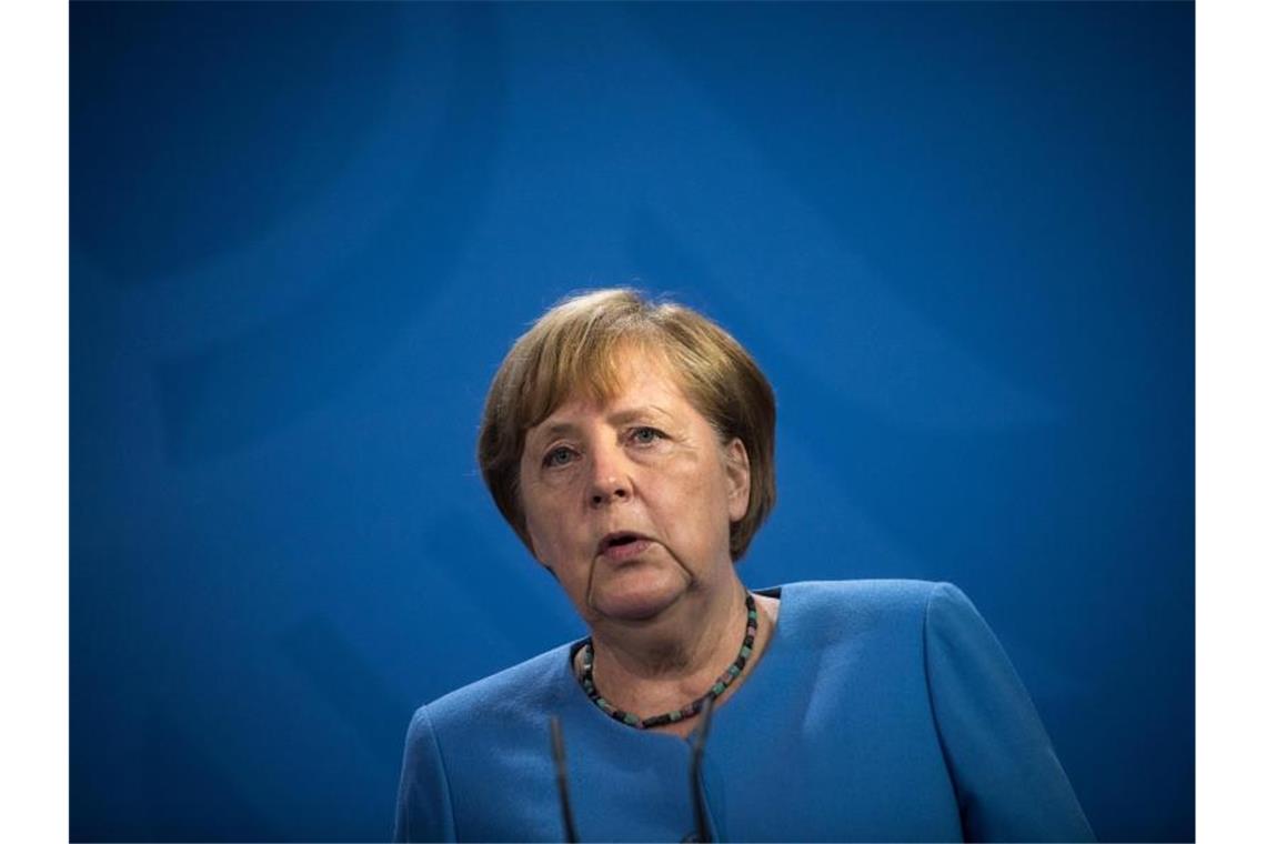 Kanzlerin Merkel ist die erste Regierungschefin aus Europa, die Biden im Weißen Haus empfängt. Foto: Stefanie Loos/AFP POOL/dpa