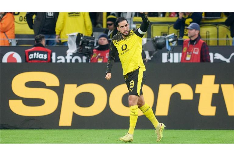 Kapitän Emre Can bescherte dem BVB gegen St.Pauli den späten Sieg.