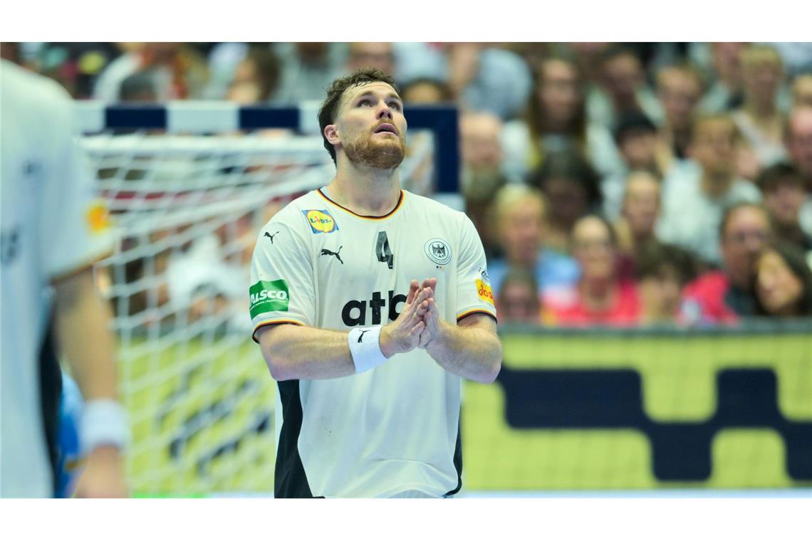 Kapitän Johannes Golla konnte nicht an seine Leistung aus dem Österreich-Spiel anknüpfen.