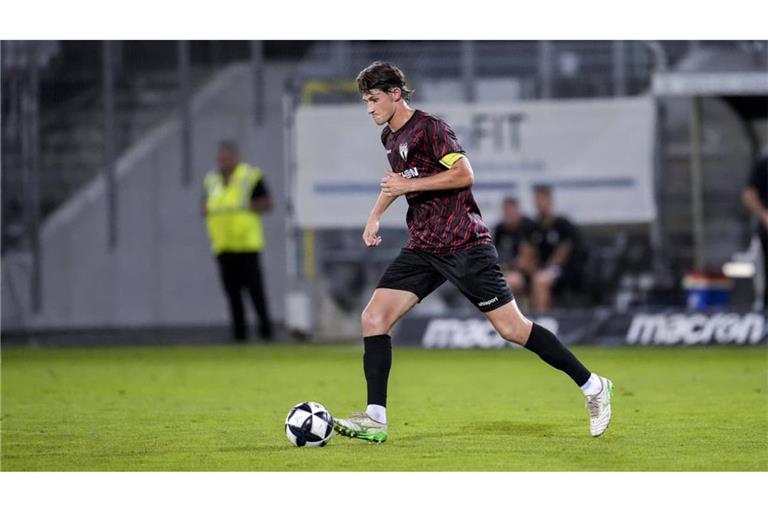 Kapitän Paul Polauke empfängt mit dem SGV Heilbronn-Freiberg seinen Ex-Club Stuttgarter Kickers zum Regionalliga-Schlagerspiel, am Dienstag im Pokalspiel in Schwäbisch Gmünd bekam er eine Pause.