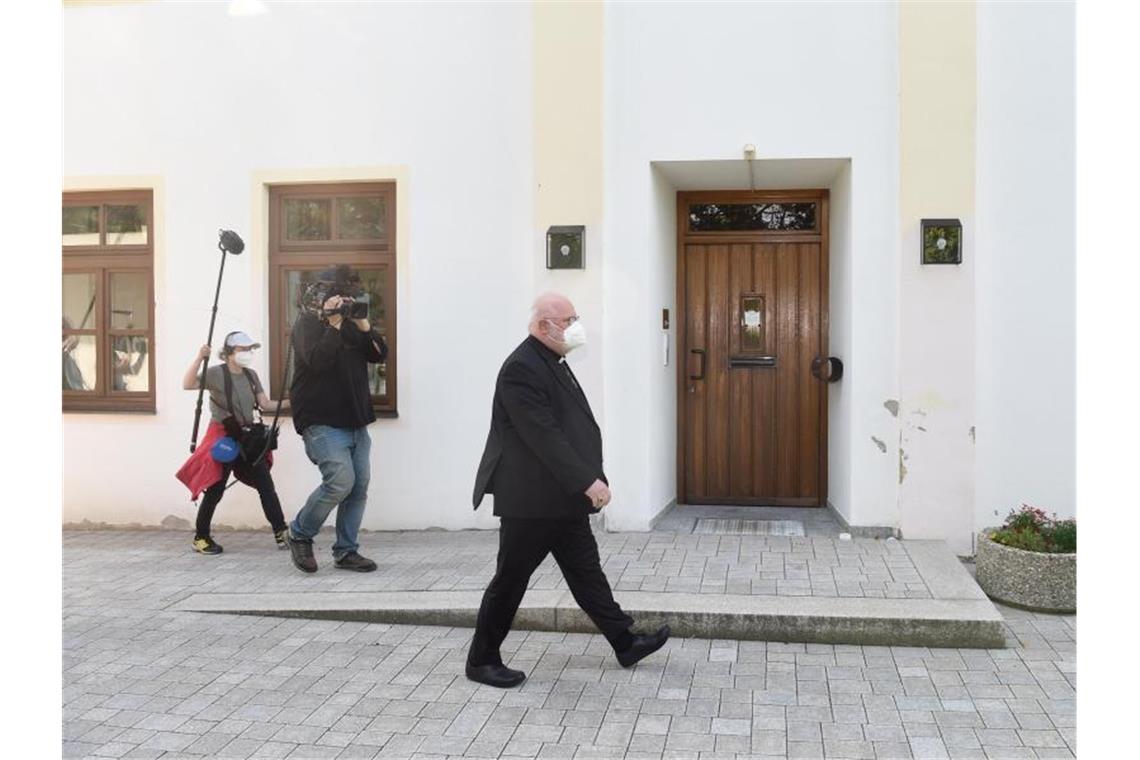 Kardinal Marx in Garching. Foto: Felix Hörhager/dpa