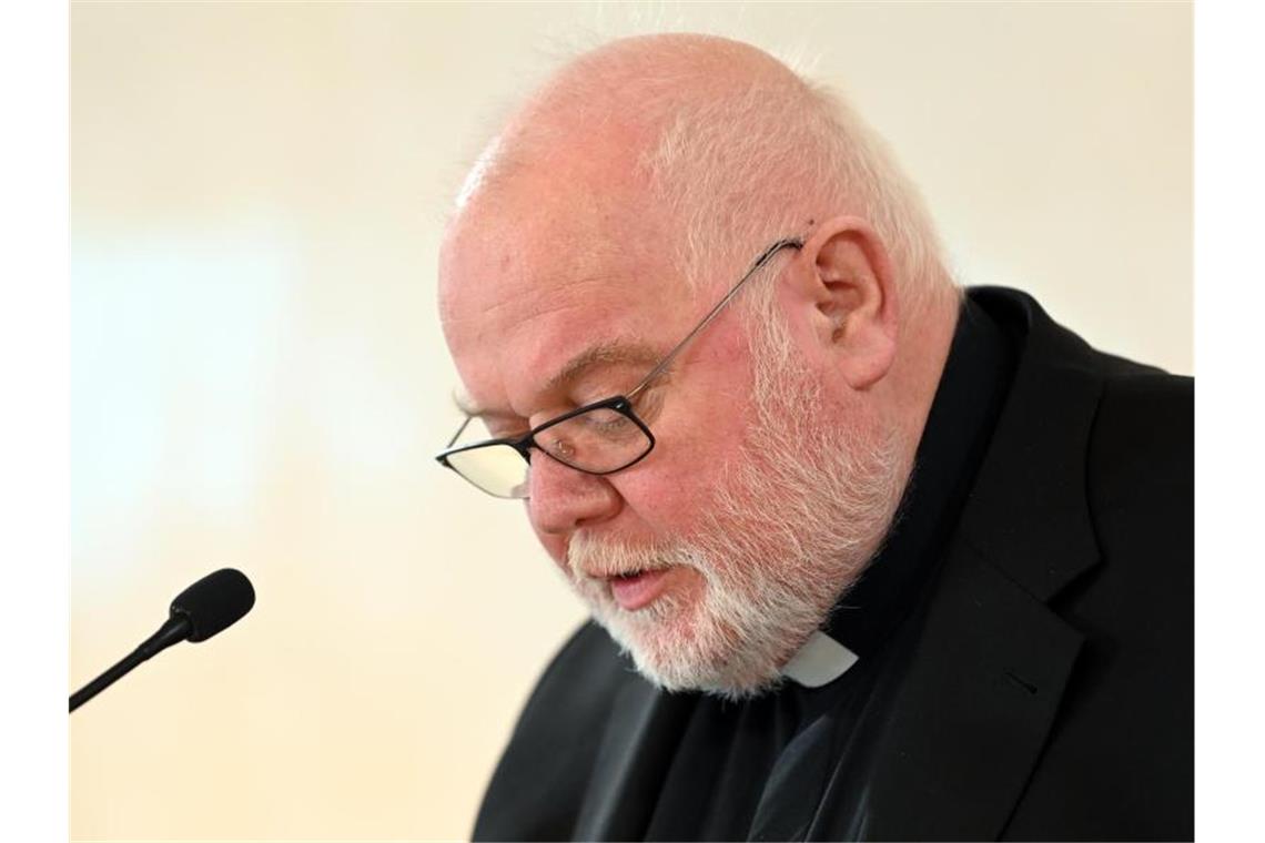 Kardinal Reinhard Marx äußert sich zum Gutachten über sexuellen Missbrauch im katholischen Erzbistum München und Freising. Foto: Sven Hoppe/dpa-Pool/dpa